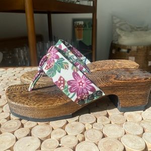 Bingata Wooden Geta Sandals